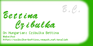 bettina czibulka business card